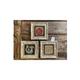 Oscar Stone Decor Çerçeveli Taş Duvar Dekoru Tablo 3'lü Set 20x20cm Nar Duası Şahmeran Esmaül Hüsna 3CDD-40-599