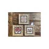 Oscar Stone Decor Çerçeveli Taş Duvar Dekoru Tablo 3'lü Set 20x20cm Yaşam Çiçeği Nar Ağacı Şahmeran 3CDD-40-598
