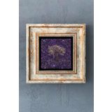 Oscar Stone Decor Çerçeveli Taş Duvar Hayat Ağacı Dekor Tablo 20x20 cm CDD-40-1121