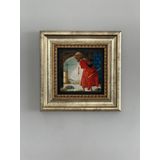 Oscar Stone Decor Çerçeveli Taş Duvar Tablosu 20 x 20 cm KAPLUNBAĞA TERBİYECİSİ OSMAN HAMDİ
