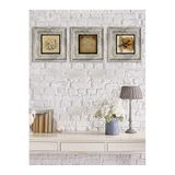 Oscar Stone Decor Çerçeveli Taş Tablo ( 20 x 20 cm) 3 lü set -Oscar Stone Decor ALLAH MUHAMMED BEREKET DUALI SET 3CDD-40-068