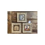 Oscar Stone Decor Çerçeveli Taş Tablo 20X20 Cm 3 Lü Set Ayetel Kürsi Vav Elif Semazen 3Cdd-40-217