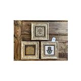 Oscar Stone Decor Çerçeveli Taş Tablo 20x20 cm 3 Lü Set Fatma Ana Bereket Duası Hayat Ağacı