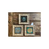 Oscar Stone Decor Çerçeveli Taş Tablo 20X20 Cm 3 Lü Set Fatma Ana Yaşam Çiçeği Seti 3Cdd-40-253