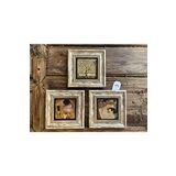 Oscar Stone Decor Çerçeveli Taş Tablo 20x20 cm 3 Lü Set Gustav Klimpt Eserleri