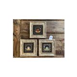 Oscar Stone Decor Çerçeveli Taş Tablo 20x20 cm 3 Lü Set Vanilla Cafe Latte Kahve Tablosu