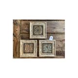 Oscar Stone Decor Çerçeveli Taş Tablo 20x20 Cm Set Old Door Pattern Eski Kapı Desenleri 3 lü 3CDD-40-304