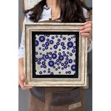 Oscar Stone Decor Decor Çerçeveli Tablo Taş Duvar Dekoru 30 X 30 Cm Nazar Boncukları CDD3030-1002
