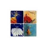 Oscar Stone Decor Doğaltaş Bardak Altlığı- 4 Lü Set(10 Cm X10 Cm) Ba367