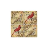Oscar Stone Decor Doğaltaş Bardak Altlığı- 4 Lü Set(10 Cmx10 Cm) Ba260