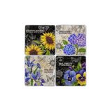 Oscar Stone Decor Doğaltaş Bardak Altlığı- 4 Lü Set(10 Cmx10 Cm) Ba511