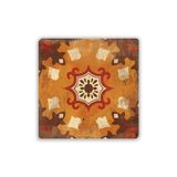 Oscar Stone Decor Doğaltaş Baskılı Bardak Altlığı (Majolica-Ornament) 10X10 Cm Dsn2-3