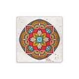 Oscar Stone Decor Doğaltaş Baskılı Bardak Altlığı Tile Desen 10 Cm X 10 Cm - Stone Coaster Dsn103-2