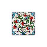 Oscar Stone Decor Doğaltaş Baskılı Bardak Altlığı Tile Desen 10 Cm X 10 Cm - Stone Coaster Dsn46-3