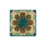 Oscar Stone Decor Doğaltaş Baskılı Bardak Altlığı Tile Desen 10 Cm X 10 Cm - Stone Coaster Dsn65-4