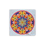 Oscar Stone Decor Doğaltaş Baskılı Bardak Altlığı Tile Desen 10 Cm X 10 Cm - Stone Coaster Dsn85-2