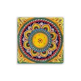 Oscar Stone Decor Doğaltaş Baskılı Bardak Altlığı Tile Desen 10 Cm X 10 Cm - Stone Coaster Dsn89-2