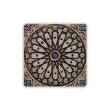 Oscar Stone Decor Doğaltaş Baskılı Bardak Altlığı Tile Desen 10X10 Cm Stone Coaster Dsn249-1