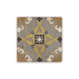 Oscar Stone Decor Doğaltaş Baskılı Bardak Altlığı Tile Desen 10X10 Cm Stone Coaster Dsn27-4