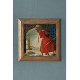 Oscar Stone Decor Kaplunbağa Terbiyecisi Çerçeveli Taş Tablo- 28X28 Cm Prmt2020-1276