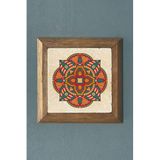 Oscar Stone Decor Mandala-Masif Çerçeveli Taş Tablo-Wall Decor- 28X28 Cm Prmt2020-1278