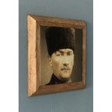 Oscar Stone Decor Masif Çerçeveli Atatürk Doğaltaş Tablo Pano 28x28 Cm PRMT2020-904