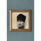 Oscar Stone Decor Masif Çerçeveli Atatürk Doğaltaş Tablo Pano 28X28 Cm Prmt2020-913