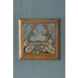 Oscar Stone Decor Masif Çerçeveli Doğaltaş Tablo 28x28 Cm The Bathers (banyo Yapanlar) Paul Cezanne PRMT2020-1637
