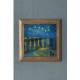 Oscar Stone Decor Masif Çerçeveli Doğaltaş Tablo 28x28 Cm Vincent Van Gogh Eserleri PRMT2020-1561