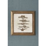 Oscar Stone Decor Masif Çerçeveli Doğaltaş Tablo Pano 28x28 Cm Gemici Düğümü Halat Düğüm PRMT2020-1448