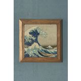 Oscar Stone Decor Masif Çerçeveli Doğaltaş Tablo The Great Wave Büyük Dalga Katsushika Hokusai PRMT2020-1629