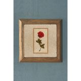 Oscar Stone Decor Masif Çerçeveli Gül Çiçek Doğaltaş Tablo Pano 28x28 cm PRMT2020-492