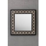Oscar Stone Decor Masif Çerçeveli Mozaik Taş Ayna 43 Cm X 43 Cm (morocco-etnik Desen) AYN4040-055
