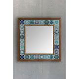 Oscar Stone Decor Masif Çerçeveli Mozaik Taş Ayna 43 Cm X 43 Cm (morocco-etnik Desen) AYN4040-095