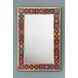 Oscar Stone Decor Masif Çerçeveli Mozaik Taş Ayna 43 Cm X 63 Cm (morocco-etnik Desen) AYN4060-033
