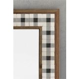 Oscar Stone Decor Masif Çerçeveli Mozaik Taş Ayna 43 Cm X 63 Cm Seramik Desenli AYN4060-004