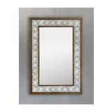 Oscar Stone Decor Masif Çerçeveli Mozaik Taş (mermer) Ayna 43 Cm X 63 Cm Seramik Desenli Dresuar AYN4060-110