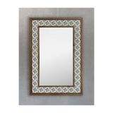 Oscar Stone Decor Masif Çerçeveli Mozaik Taş (mermer) Ayna 43cmx63cm Seramik Desenli Dresuar Aynası AYN4060-105