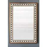Oscar Stone Decor Masif Çerçeveli Mozaik Taş Mermer Ayna 63 Cm X 93 Cm Seramik Desenli AYN6090-045