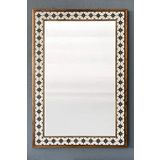 Oscar Stone Decor Masif Çerçeveli Mozaik Taş Mermer Ayna 63 Cm X 93 Cm Seramik Desenli
