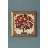 Oscar Stone Decor Masif Çerçeveli Nar Ağacı (bereket) Doğaltaş Tablo Pano 28x28 Cm PRMT2020-471