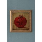 Oscar Stone Decor Masif Çerçeveli Nar (Bereket) Doğaltaş Tablo 28X28 Cm Prmt2020-1045