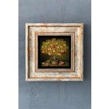 Oscar Stone Decor Nar Berekettir- Çerçeveli Taş Tablo 20x20 Cm-wall Decor CDD-40-1132