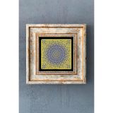 Oscar Stone Decor Nazar Boncuğu Çerçeveli Taş Duvar Dekoru 20X20 Cm Cdd-40-1035