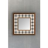 Oscar Stone Decor Oscar Stone Ahşap Çerçeveli Mozaik Doğaltaş Ayna 33 Cm X 33 Cm AYN-004