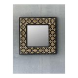 Oscar Stone Decor Oscar Stone Ahşap Çerçeveli Mozaik Doğaltaş Ayna 33 Cm X 33 Cm AYN-051