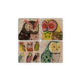 Oscar Stone Decor Oscar Stone Doğaltaş Bardak Altlığı- 4 Lü Set(10 Cm X 10 Cm) Ba014