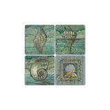 Oscar Stone Decor Oscar Stone Doğaltaş Bardak Altlığı- 4 Lü Set(10 Cmx10 Cm) Ba008