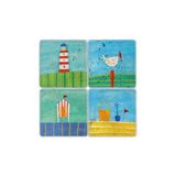 Oscar Stone Decor Oscar Stone Doğaltaş Bardak Altliği- 4 Lü Set(10 Cmx10 Cm) Ba279