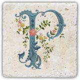 Oscar Stone Decor P Harfi Doğaltaş Bardak Altlığı